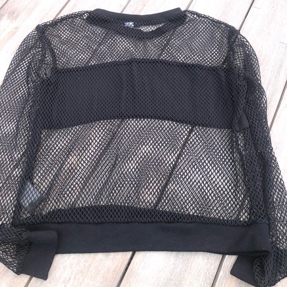 Black Mesh Top - Picture 6 of 7